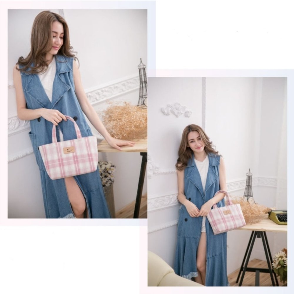 Waterproof Boba Corgi Small Tote Handbag Purse - Picture 4 of 8